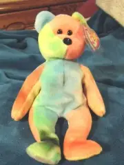 Ty Beanie Babies Garcia Rare Multi-color MINT Hang Tag #24 (1993 Tush Tag)