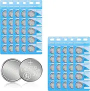 WANZELONYO CR2032 Battery 100 Counts 3V 2032 Lithium Coin Button Cell (20X3.2MM)