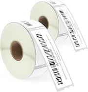 BETCKEY - 2 Rolls 99010 Self-Adhesive Labels Compatible with DYMO S0722370, 28mm x 89mm, 700 Standard Address Labels Using for DYMO LabelWriter 450 & 4XL
