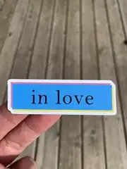 In love Sticker Laptop Sticker, Water Bottle Sticker, Phone Sticker