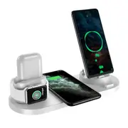 6 in 1 7/in 1 Wireless Charger Dock Charging Station For iPhone Samsung Apple Watch