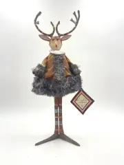 Department 56 Krinkles TALL CAROLER FIGURE, BOY WITH ANTLERS 85444