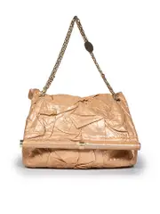 Gold Metallic Vegan Leather Bag