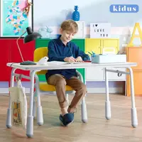 在飛比找momo購物網優惠-【kidus】100公分桌面升降書桌椅組 HS010+SF2