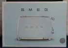 SMEG 50's Style Retro Aesthetic 4 Slice Toaster 6 Presets Extra Wide Slots NEW