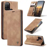 CaseMe Samsung Galaxy A21s 2020 Classic Leather Folio Case Cover A217 [Brown]