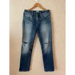 2NDAVENUE_TAIWAN*二手*TIMBERLAND SLIM JEANS WITH LEATHER PATCH