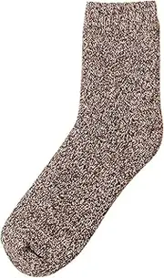 [Generic] Men's Winter Wool Socks Soft Warm Thick Wool Socks for Cold Weather Crew Socks One Size 38-44