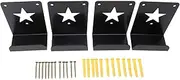 4pcs Heavy Duty Door Storage Hangers, Wall Mount Auto Door Holder Rack, Steel Material, Compatible for Wranglers, Space Saving Design, Easy Installation with Screws and Plugs