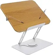 MOLUCKFU Rotatable Book Stand for Reading Height Tabletop Reading Holder for Students Lightweight Desktop Book Rack for Cookbooks Tablets and Textbooks