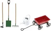 Totority 1:12 Miniature Doll House Garden Accessories Set Safe Mini Farm Tool Kit for Decorative Miniature Houses