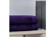Bedding King 100% Pure Egyptian Cotton Bath Sheet - Midnight Purple