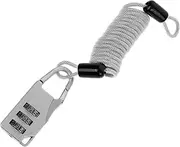 Happyyami 1Set Adjustable Locking Cable Lock for Luggage High Strength Wire Rope Travel Cord Lock for Bags Motorcycles and Scooters Lightweight and