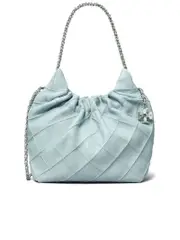Tory Burch Leather Shoulder Bag With Chainlink Strap