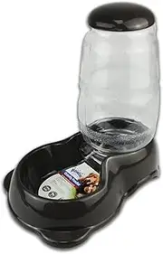 Pawise Automatic Pet Dog Cat Water Dispenser Feeder Self Feeding Bowl Bottle 2.8L Black