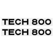 Madison - Fork decals - TECH 800 BLACK - old school bmx