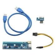 Riser PCI-E Riser Card 009S PCI-E Pcie Express 1x to 16x Extender USB Cable
