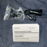 Sony WM-GX302 Walkman Cassette Recorder Mic Stand Manual
