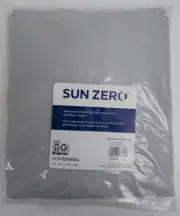 Sun Zero Cyrus Gray Thermal Total Blackout Back Tab Curtain Panel 40" W x 96" L