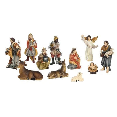 11pcs Christmas Nativity Set Scene Baby Figurines Resin