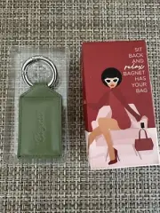 Bagnet Green “Leather” Magnet Keeps Your Valuable Bag Off The Floor- NIB