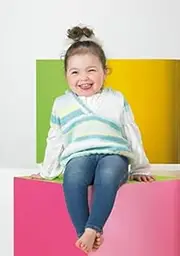 Stylecraft Childrens Tunic, Hat & Leg Warmers Merry Go Round Knitting Pattern 8743 DK