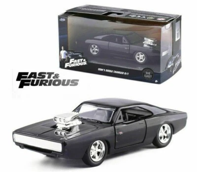 JADA 1:32 FAST AND FURIOUS DOM'S 1970 DODGE CHARGER RT VEHICLE DIECAST CAR TOY