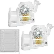 Blind Tilt Mechanism, Horizontal Blinds Replacement, 1.77x1.5x0.79in Transparent Cord Lines, Heavy Duty Gearbox on Window Blinds, Drapery Hardware for Home Renovation Projects