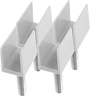 BUGUUYO 4pcs Side Table Support Clamps Heavy Duty Mounting Rail Accessories for Stable Workbench Office Furniture Easy Installation Material Versatile Use