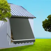 Instahut Window Fixed Pivot Arm Awning Outdoor Blinds Retractable Canopy Garden