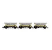 Hornby R60067 HFA Hopper Wagons Three Pack BR Coal Sector OO Gauge