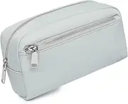 [YONBEN] Nylon Female cosmetic bags Canvas toiletry bags Wash bags with large capacity Simple design, Nylon/Gray, Simple