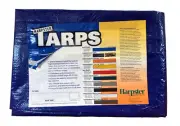 7' x 20' Blue Poly Tarp 2.9 OZ. Economy Lightweight Waterproof Cover