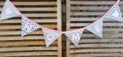 #PBgrp PERSONALISED Customized NAME BUNTING Banner Garland fabric handmade baby