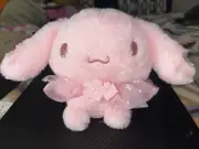 Sanrio Hello Kitty Cinnamoroll Pink Sakura Spring Flowers Fluffy Plush NWT