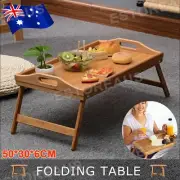Bamboo Tray Fold Up Lap Tray Tea Coffee Table Breakfast in Bed Tray Serving Tray