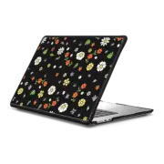 MacBook Air 15-inch (M2 - M4) Impact Case Flower Power Black Macbook Case by Martina Martian