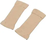 HEATSHAKING Skin Color Slimming Arm Sleeves Compression Shaper for Fitness Arm Shaping Sleeves for Workout Comfortable Fit for Active Black Skin Color