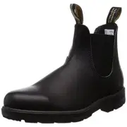 Blundstone Mens Black Leather Pull On Chelsea Boots 8 Medium (D) BHFO 9469