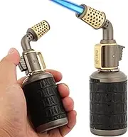 Blow Torch Pure Blow Burner Retro Copper Metal Craft Professional Kitchen Stove Butane Burner with Safety Lock