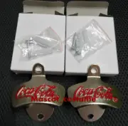 2PCS Coca Cola metal wall mounted bottle opener Corkscrew bar & home openers