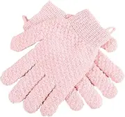Scrubbing Gloves for Body - Five-Finger Elastic Body Exfoliator Glove - Flexible Portable Bathing Accessories for Back Face Hand Leg Underarm