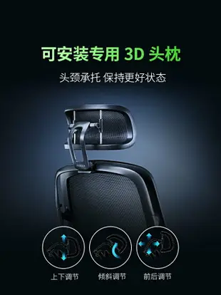 Razer雷蛇風靈Fujin電腦游戲電競椅家用辦公透氣網布人體工學座椅