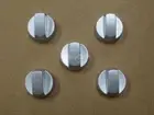 Universal Oven Cooktop Knobs Silver (5 Pack)