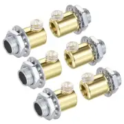 Metal Cable Glands Cord Grips Screw Lock Electrophoretic Gold 6Pcs