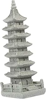 Stone Pavilion Decoration Miniature Towers Japanese Sculpture Pagoda Figurine Miniature Pagoda Lantern Feng Shui Pagoda Tower Zen Garden Decor Meditation Adorn Wenchang Tower China