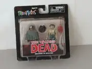 The Walking Dead Mini Mates - Hooded Michonne and Crawling Zombie