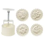 Mooncake Moulds Flowers Shaped DIY Mooncake Stamps for Mid-Autumn Festival Use