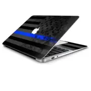 Skin Wrap for Macbook Air 11 inch thin blue line american flag distressed