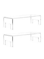 Table Display Risers 2Pcs Figure Display Case Perfume Organizer Display Shelf